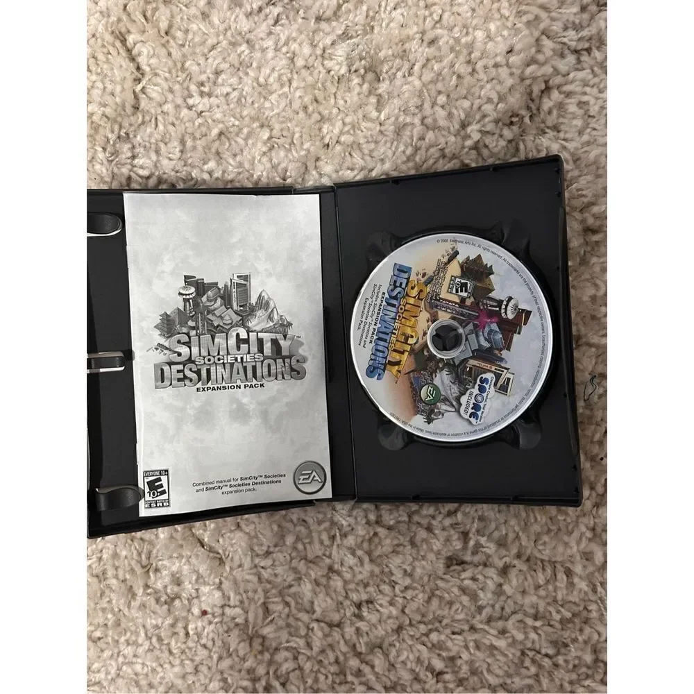 Nice 2008 The SimCity Box - PC - 4 Disk Set Used Condition
